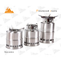 Best design portable stainless steel fired wood camping stove